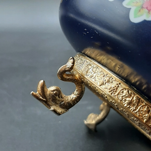 Vintage Melitta Copenhagen Ashtray Incense Porcelain Footed Fish 1960's Germany - Picture 5 of 7